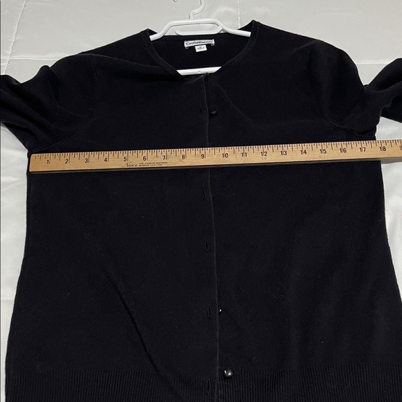 Croft & Barrow Women's Black Cardigan Sweater - Picture 4 of 6